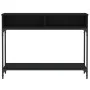 Black engineered wood console table 100x30.5x75 cm by vidaXL, Side tables - Ref: Foro24-833388, Price: 52,78 €, Discount: %