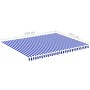 Ersatzstoff für blau-weiße Markise 4,5x3,5 m von vidaXL, Markisen - Ref: Foro24-311920, Preis: 64,52 €, Rabatt: %