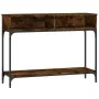 Engineered wood smoked oak console table 100x30.5x75 cm by vidaXL, Side tables - Ref: Foro24-833390, Price: 50,67 €, Discount: %
