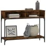 Engineered wood smoked oak console table 100x30.5x75 cm by vidaXL, Side tables - Ref: Foro24-833390, Price: 50,67 €, Discount: %