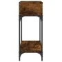 Engineered wood smoked oak console table 100x30.5x75 cm by vidaXL, Side tables - Ref: Foro24-833390, Price: 50,67 €, Discount: %