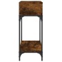 Konsolentisch aus geräucherter Eichenholz-Technikholz 100x30,5x75 cm von vidaXL, Seitentische - Ref: Foro24-833390, Preis: 51...