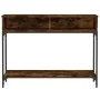 Engineered wood smoked oak console table 100x30.5x75 cm by vidaXL, Side tables - Ref: Foro24-833390, Price: 50,67 €, Discount: %