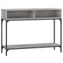Sonoma gray engineered wood console table 100x30.5x75 cm by vidaXL, Side tables - Ref: Foro24-833391, Price: 61,54 €, Discoun...
