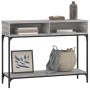 Sonoma gray engineered wood console table 100x30.5x75 cm by vidaXL, Side tables - Ref: Foro24-833391, Price: 63,31 €, Discoun...
