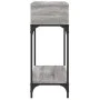 Sonoma gray engineered wood console table 100x30.5x75 cm by vidaXL, Side tables - Ref: Foro24-833391, Price: 61,54 €, Discoun...