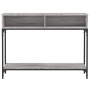Sonoma gray engineered wood console table 100x30.5x75 cm by vidaXL, Side tables - Ref: Foro24-833391, Price: 63,31 €, Discoun...