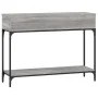Sonoma gray engineered wood console table 100x30.5x75 cm by vidaXL, Side tables - Ref: Foro24-833391, Price: 61,54 €, Discoun...