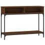 Engineered wood brown oak console table 100x30.5x75 cm by vidaXL, Side tables - Ref: Foro24-833392, Price: 50,88 €, Discount: %