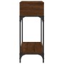 Engineered wood brown oak console table 100x30.5x75 cm by vidaXL, Side tables - Ref: Foro24-833392, Price: 50,88 €, Discount: %