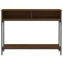 Engineered wood brown oak console table 100x30.5x75 cm by vidaXL, Side tables - Ref: Foro24-833392, Price: 49,78 €, Discount: %