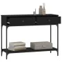 Black engineered wood console table 100x34.5x75 cm by vidaXL, Side tables - Ref: Foro24-833393, Price: 81,18 €, Discount: %