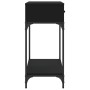 Black engineered wood console table 100x34.5x75 cm by vidaXL, Side tables - Ref: Foro24-833393, Price: 77,44 €, Discount: %