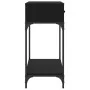 Black engineered wood console table 100x34.5x75 cm by vidaXL, Side tables - Ref: Foro24-833393, Price: 81,18 €, Discount: %