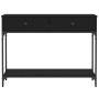 Black engineered wood console table 100x34.5x75 cm by vidaXL, Side tables - Ref: Foro24-833393, Price: 77,44 €, Discount: %