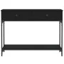Black engineered wood console table 100x34.5x75 cm by vidaXL, Side tables - Ref: Foro24-833393, Price: 81,18 €, Discount: %