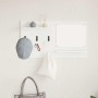 Perchero de pared Blanco 90 x 10 x 50 cm Madera contrachapada