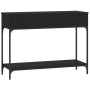 Black engineered wood console table 100x34.5x75 cm by vidaXL, Side tables - Ref: Foro24-833393, Price: 77,44 €, Discount: %