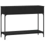 Black engineered wood console table 100x34.5x75 cm by vidaXL, Side tables - Ref: Foro24-833393, Price: 81,18 €, Discount: %