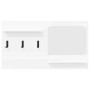 Perchero de pared Blanco 90 x 10 x 50 cm Madera contrachapada