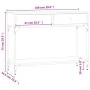 Schwarzer Konsolentisch aus Holzwerkstoff, 100 x 34,5 x 75 cm von vidaXL, Seitentische - Ref: Foro24-833393, Preis: 81,07 €, ...