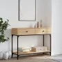 Sonoma oak engineered wood console table 100x34.5x75 cm by vidaXL, Side tables - Ref: Foro24-833394, Price: 90,23 €, Discount: %