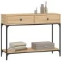 Sonoma oak engineered wood console table 100x34.5x75 cm by vidaXL, Side tables - Ref: Foro24-833394, Price: 90,23 €, Discount: %