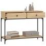 Sonoma oak engineered wood console table 100x34.5x75 cm by vidaXL, Side tables - Ref: Foro24-833394, Price: 90,23 €, Discount: %