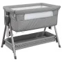 Crib with light gray linen fabric mattress by vidaXL, Cribs and beds for children - Ref: Foro24-10289, Price: 129,08 €, Disco...