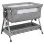 Kinderbett mit hellgrauer Leinenmatratze von vidaXL, Kinderbetten und Betten für Kinder - Ref: Foro24-10289, Preis: 130,95 €,...