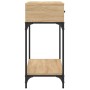 Mesa consola madera de ingeniería roble Sonoma 100x34,5x75 cm de vidaXL, Mesas auxiliares - Ref: Foro24-833394, Precio: 91,75...