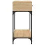 Sonoma oak engineered wood console table 100x34.5x75 cm by vidaXL, Side tables - Ref: Foro24-833394, Price: 90,23 €, Discount: %