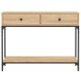 Mesa consola madera de ingeniería roble Sonoma 100x34,5x75 cm de vidaXL, Mesas auxiliares - Ref: Foro24-833394, Precio: 91,75...