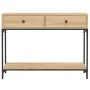 Sonoma oak engineered wood console table 100x34.5x75 cm by vidaXL, Side tables - Ref: Foro24-833394, Price: 90,23 €, Discount: %
