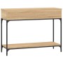 Mesa consola madera de ingeniería roble Sonoma 100x34,5x75 cm de vidaXL, Mesas auxiliares - Ref: Foro24-833394, Precio: 91,75...