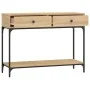 Sonoma oak engineered wood console table 100x34.5x75 cm by vidaXL, Side tables - Ref: Foro24-833394, Price: 90,23 €, Discount: %