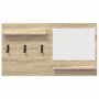 Perchero de pared con estante Roble Sonoma 90 x 10 x 50 cm