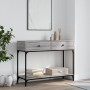 Mesa consola madera de ingeniería gris Sonoma 100x34,5x75 cm de vidaXL, Mesas auxiliares - Ref: Foro24-833396, Precio: 72,82 ...