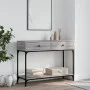 Sonoma gray engineered wood console table 100x34.5x75 cm by vidaXL, Side tables - Ref: Foro24-833396, Price: 71,90 €, Discoun...