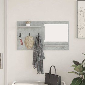 Perchero de pared con estante Gris hormigón 90 x 10 x 50 cm en Estantes y estanterías | Comprar online en Foro24