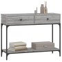 Mesa consola madera de ingeniería gris Sonoma 100x34,5x75 cm de vidaXL, Mesas auxiliares - Ref: Foro24-833396, Precio: 72,82 ...