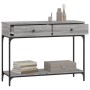 Mesa consola madera de ingeniería gris Sonoma 100x34,5x75 cm de vidaXL, Mesas auxiliares - Ref: Foro24-833396, Precio: 72,82 ...
