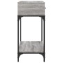 Mesa consola madera de ingeniería gris Sonoma 100x34,5x75 cm de vidaXL, Mesas auxiliares - Ref: Foro24-833396, Precio: 72,82 ...
