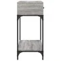 Sonoma gray engineered wood console table 100x34.5x75 cm by vidaXL, Side tables - Ref: Foro24-833396, Price: 71,90 €, Discoun...