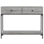 Sonoma gray engineered wood console table 100x34.5x75 cm by vidaXL, Side tables - Ref: Foro24-833396, Price: 71,90 €, Discoun...