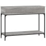 Mesa consola madera de ingeniería gris Sonoma 100x34,5x75 cm de vidaXL, Mesas auxiliares - Ref: Foro24-833396, Precio: 72,82 ...