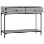 Mesa consola madera de ingeniería gris Sonoma 100x34,5x75 cm de vidaXL, Mesas auxiliares - Ref: Foro24-833396, Precio: 72,82 ...