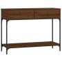 Oak brown engineered wood console table 100x34.5x75 cm by vidaXL, Side tables - Ref: Foro24-833397, Price: 88,20 €, Discount: %