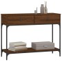 Oak brown engineered wood console table 100x34.5x75 cm by vidaXL, Side tables - Ref: Foro24-833397, Price: 88,20 €, Discount: %