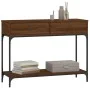 Oak brown engineered wood console table 100x34.5x75 cm by vidaXL, Side tables - Ref: Foro24-833397, Price: 86,71 €, Discount: %